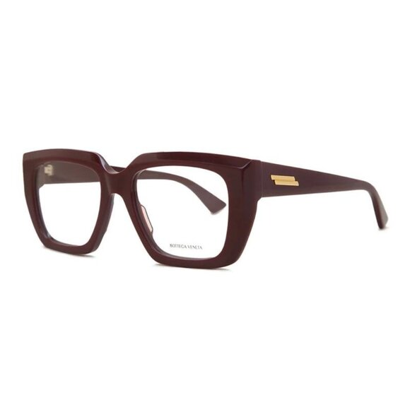 NEW BOTTEGA VENETA EYEGLASSES BV1032O 003 WOMEN BURGUNDY EYEWEAR